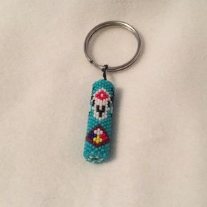 Accessories - Hand beaded zipper pull patriots design. Accessories - Hand beaded zipper pull patriots design.